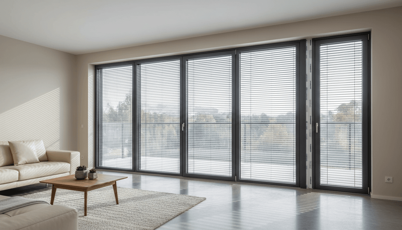 Ventanas modernas de aluminio instaladas en fachada de edificio residencial